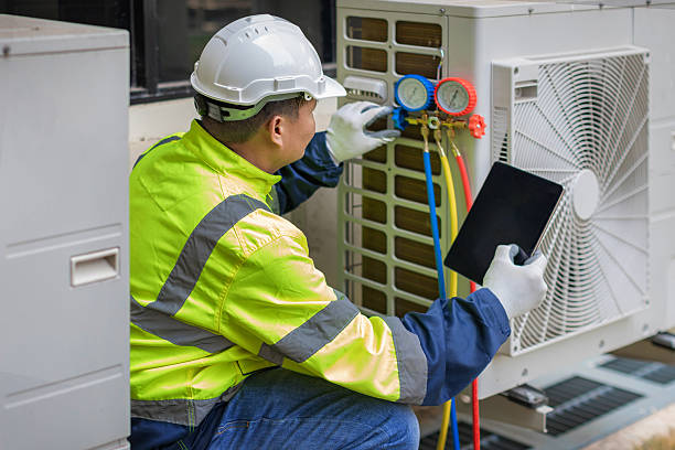 Professional Hvac Maintenance technician working in North Andover, MA